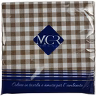 Immagine di Tovagliolo Airlaid in carta a secco MCR 40x40 Quadretto colore marrone 50 pezzi