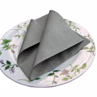 Immagine di Tovagliolo Airlaid in carta a secco MCR 40x40 Yuta colore grigio 50 pezzi