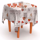 Immagine di Coprimacchia natalizio Airlaid in carta a secco MCR 100x100 Shabby colore rosso 100 pezzi