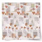 Immagine di Coprimacchia natalizio Airlaid in carta a secco MCR 100x100 Shabby colore rosso 100 pezzi