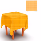 Immagine di Coprimacchia Airlaid in carta a secco MCR 100x100 Lino colore salmone 100 pezzi