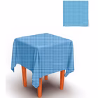 Immagine di Coprimacchia Airlaid in carta a secco MCR 100x100 Quadretto colore blu 100 pezzi