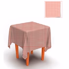 Immagine di Coprimacchia Airlaid in carta a secco MCR 100x100 Quadretto colore bordeaux 100 pezzi