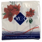 Immagine di Tovagliolo natalizio Airlaid in carta a secco MCR 40x40 Stella 50 pezzi