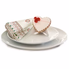 Immagine di Tovagliolo natalizio Airlaid in carta a secco MCR 40x40 Donder colore verde 50 pezzi