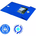 Immagine di Cartella in polipropilene riciclato 3 lembi LEITZ RECYCLE f.to A4 colore blu