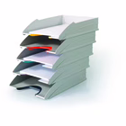 Immagine di Set 5 vaschette portacorrispondenza VARICOLOR® TRAY SET A4 colore ghiaccio