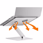 Immagine di Supporto alza notebook regolabile in altezza DURABLE RISE colore argento metallizzato