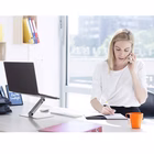 Immagine di Supporto alza notebook regolabile in altezza DURABLE RISE colore argento metallizzato