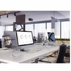 Immagine di Supporto alza notebook regolabile in altezza DURABLE RISE colore argento metallizzato