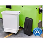 Immagine di Bidone rettangolare in ppl DURABLE DURABIN ECO capacità 60 litri colore grigio