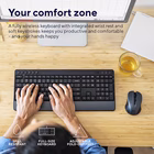 Immagine di Kit tastiera e mouse wireless TRUST TREZO COMFORT colore nero