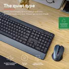 Immagine di Kit tastiera e mouse wireless TRUST TREZO COMFORT colore nero