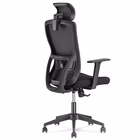 Immagine di Sedia semidirezionale MSTYLE G-REX sedile in tessuto colore nero schienale in rete colore nero