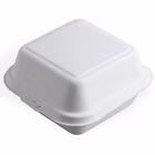 Immagine di Contenitore monouso biocompostabile in polpa di cellulosa USOBIO hamburger 400 ml