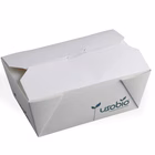 Immagine di Contenitore in cartoncino biocompostabile USOBIO take away 750 ml cm 13x8,5x6