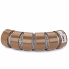 Immagine di Nastro da imballo adesivo hot melt FABO in carta avana low noise mm 50x50 m