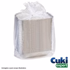 Immagine di Vaschette in alluminio CUKI PROFESSIONAL 2 porzioni 585 ml cm 19,2x14x3 pack 100pz