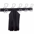 Immagine di Appendiabiti da parete 10 posti nero e cromo