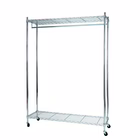 Immagine di Appendiabiti mobile su ruote 2 ripiani