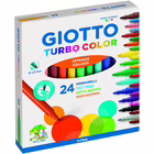 Immagine di Pennarello GIOTTO TURBO COLOR 24 colori assortiti