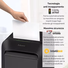 Immagine di Distruggidocumenti a miniframmenti FELLOWES POWERSHRED LX210 livello sicurezza P-4 colore nero