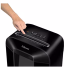 Immagine di Distruggidocumenti a frammenti FELLOWES POWERSHRED LX 85 livello sicurezza P-4 colore nero