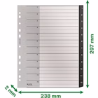 Immagine di Separatore LEITZ RECYCLE in PPL A4 maxi con rubrica numerica 1-12