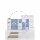 Immagine di Modulo 3 vani a giorno L48,7 H142,8 fin. Bianco