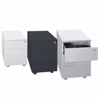 Immagine di Cassettiera metallica 3c su ruote colore nero