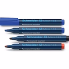 Immagine di Pennarello permanent SCHNEIDER MAXX 133 punta a scalpello colore blu