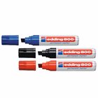 Immagine di Pennarello permanent EDDING E-800 punta a scalpello colore blu