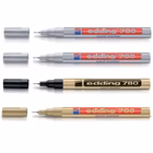 Immagine di Pennarello a vernice colore argento EDDING PAINT MARKER 780 punta conica ultrafine
