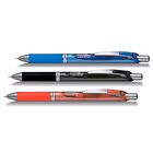 Immagine di Roller ink gel a scatto colore nero PENTEL ENERGEL CLICK XM punta superfine ad ago mm 0,5