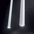 Immagine di Lampada a sospensione IDEAL LUX ULTRATHIN colore bianco sezione tonda Ø cm 3 h cm 100
