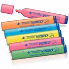 Immagine di Evidenziatore TRATTO VIDEO busta 6 pezzi