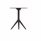 Immagine di Tavolo da esterno MARI-SOL piano in HPL Ø59 h74 bianco bordo nero