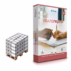 Immagine di Pallet carta bianca per fotocopie A4 g80 BURGO REPRO rosso risma da 500 fogli (Penisola)