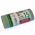 Immagine di Sacchetto rifiuti biodegradabile ELICA BIO con maniglie cm 50x60 28 litri 15 µ colore verde