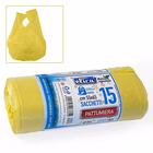 Immagine di Sacchetto rifiuti ELICA con maniglie cm 55x65 40 litri 15 µ colore giallo
