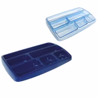 Immagine di Bacinella portapenne trasparente azzurro