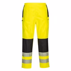 Immagine di Pantaloni pw3 antipioggia donna hi-vis PORTWEST PW386 colore Yellow/Black taglia XL