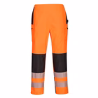 Immagine di Pantaloni pw3 antipioggia donna hi-vis PORTWEST PW386 colore arancione/nero taglia XS