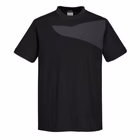 Immagine di T-shirt PORTWEST PW211 colore nero/grigio taglia XXXL