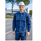 Immagine di Giubbino da lavoro ELICA SAFETY PLATINO in cotone sanforizzato da 250 gr/mq colore blu taglia L