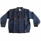 Immagine di Giubbino da lavoro ELICA SAFETY PLATINO in cotone sanforizzato da 250 gr/mq colore blu taglia S