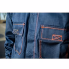 Immagine di Giubbino da lavoro ELICA SAFETY PLATINO in cotone sanforizzato da 250 gr/mq colore blu taglia S