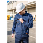 Immagine di Giubbino da lavoro ELICA SAFETY PLATINO in cotone sanforizzato da 250 gr/mq colore blu taglia XL