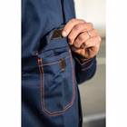 Immagine di Giubbino da lavoro ELICA SAFETY PLATINO in cotone sanforizzato da 250 gr/mq colore blu taglia XXXL