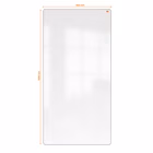 Immagine di Lavagna bianca su due lati cornice grigia NOBO Move & Meet